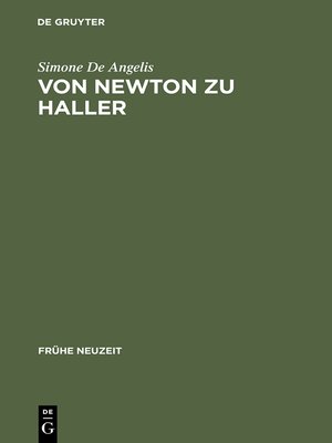 cover image of Von Newton zu Haller